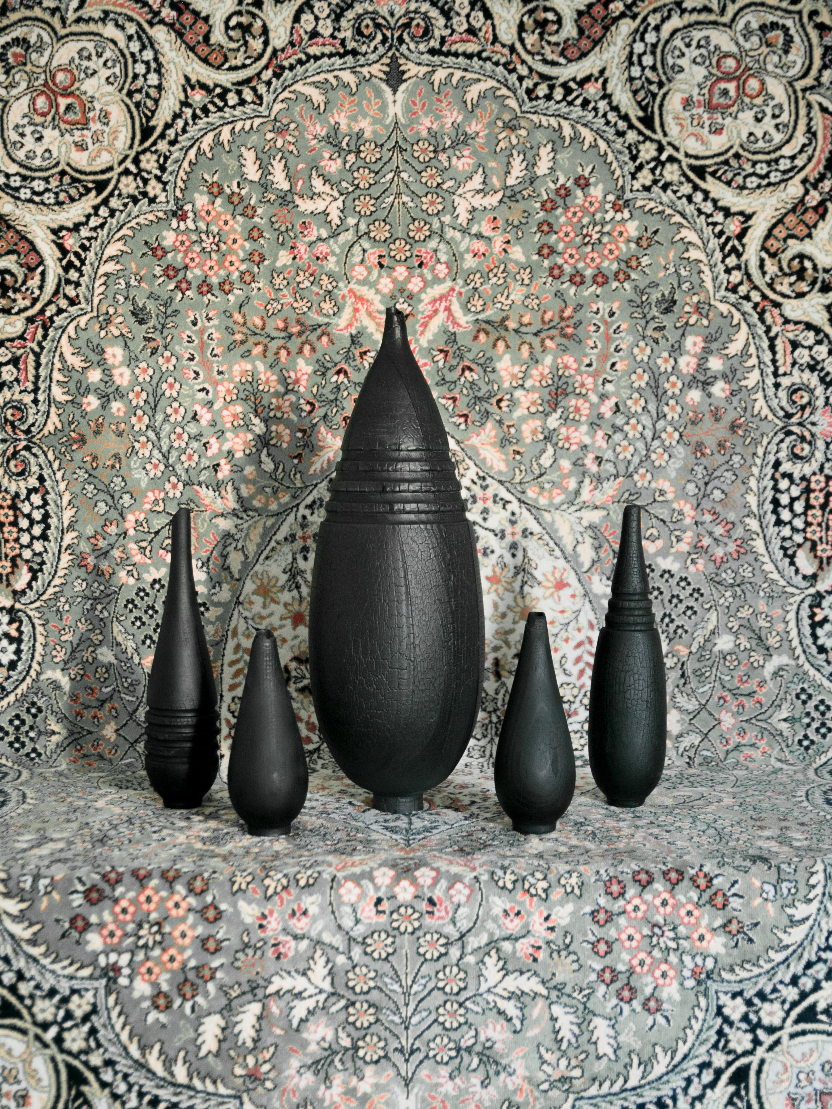 Israeli Burnt Vase XL by Daniel Elkayam For Sale