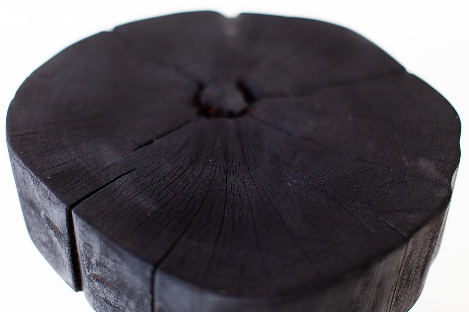 Please scroll down to read IMPORTANT INSTRUCTIONS ABOUT OUR STUMPS before purchase!

Originating in 18th century Japan, shou sugi ban is a particularly striking method of preserving wood by charring it with fire. Traditionally, this practice is used