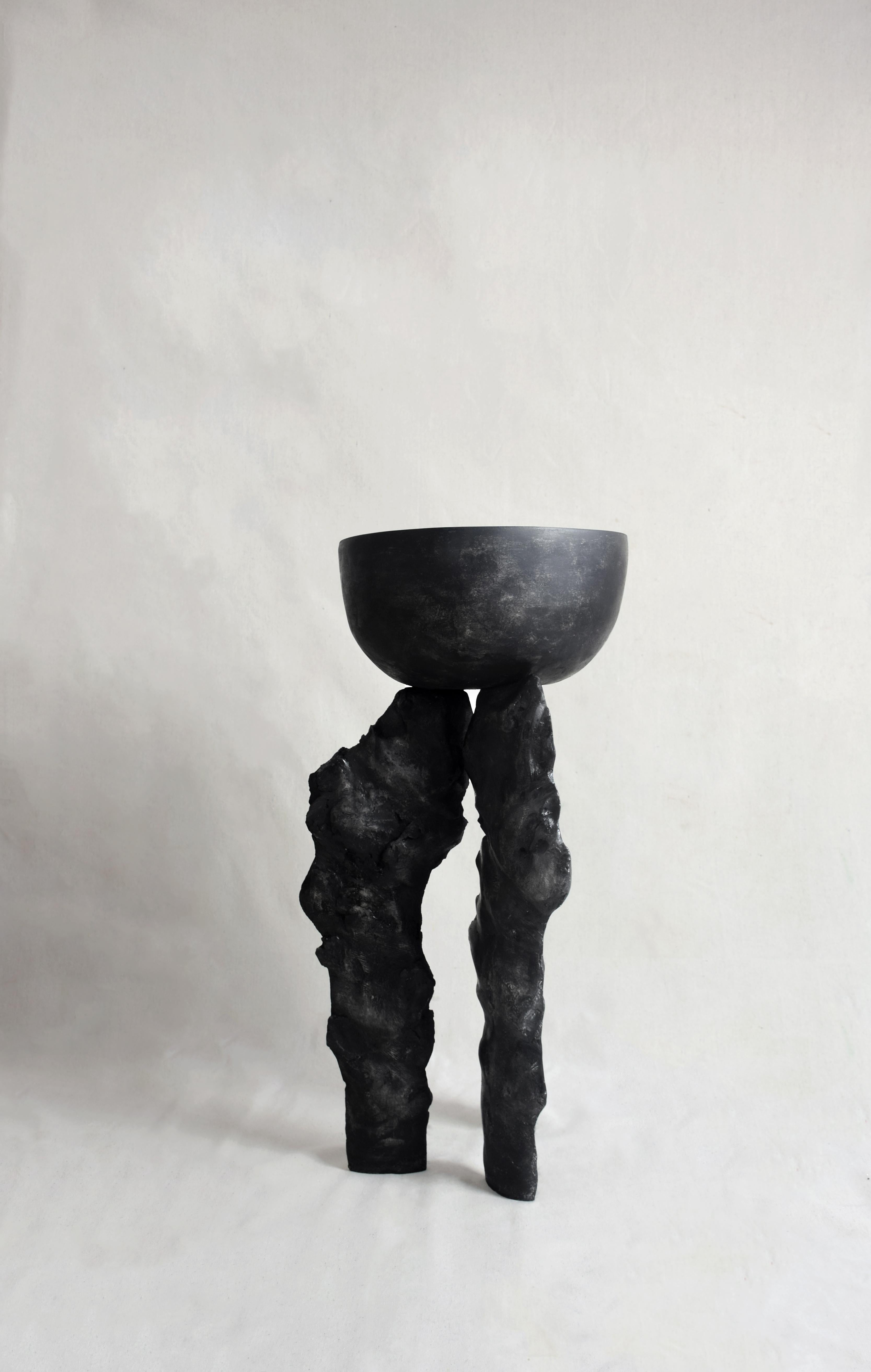 Contemporary Burnt Works Table I by Isac Elam Kaid