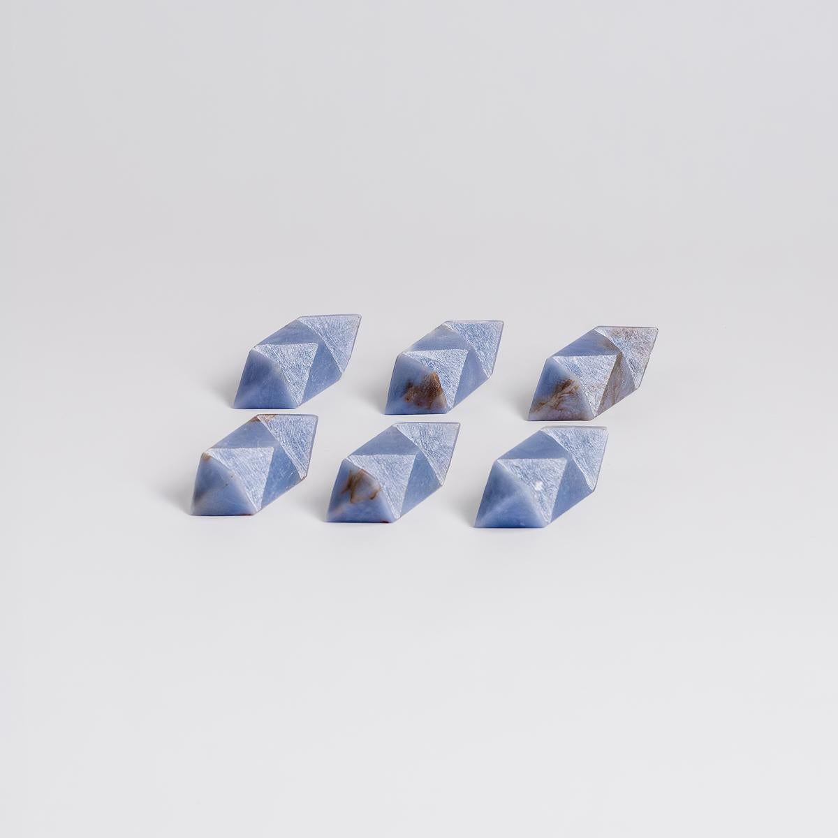 Peruvian Burr 3D gemstone puzzle Angelite For Sale