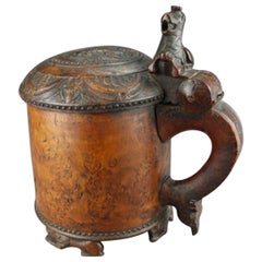 Burr Birch Peg Tankard
