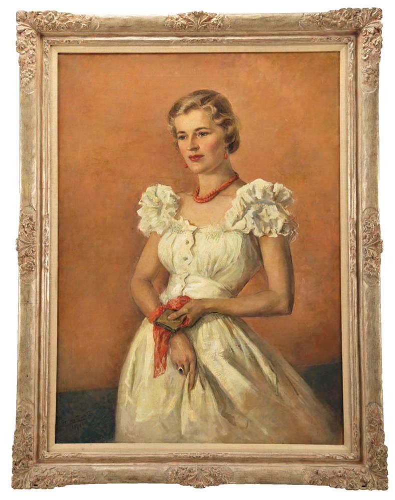 Patinated Burr Miller, Helen Coolidge Woodring, Bronze Portrait Bust, 1939