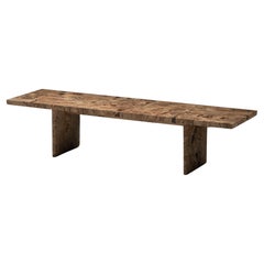 Burr Oak Bench or Coffee Table. Unique