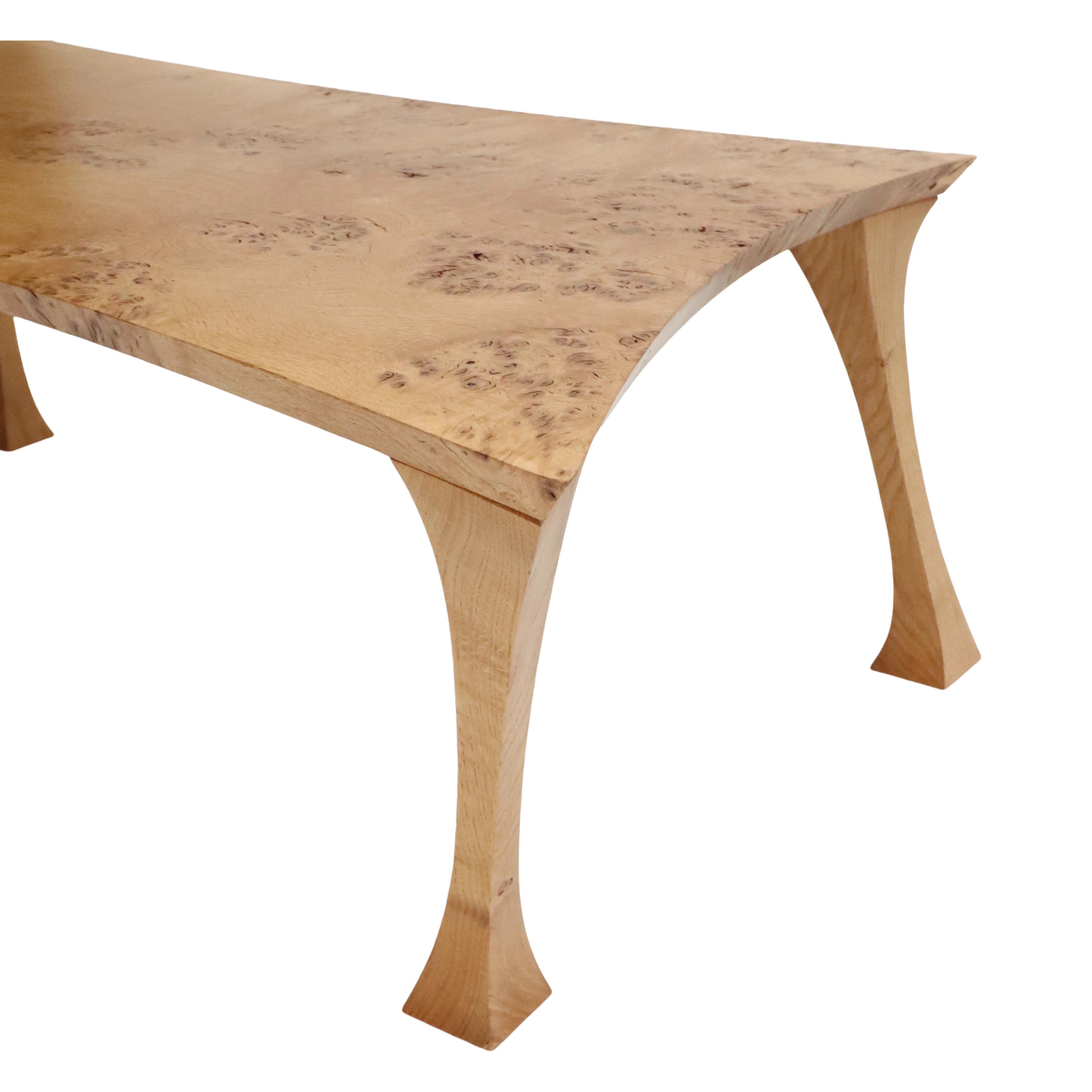 Table basse Quadruped Burr Oak en vente 4