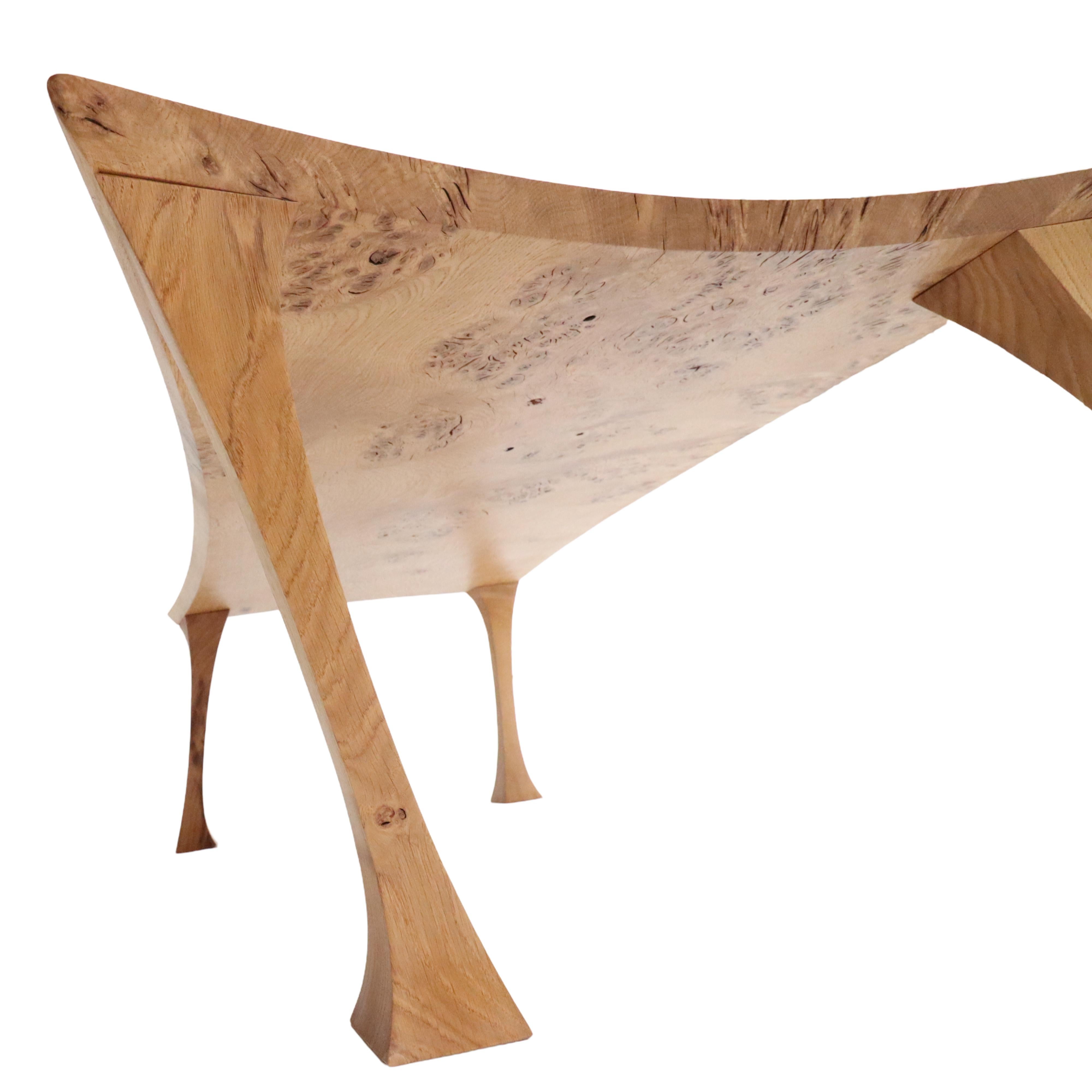 Table basse Quadruped Burr Oak en vente 5