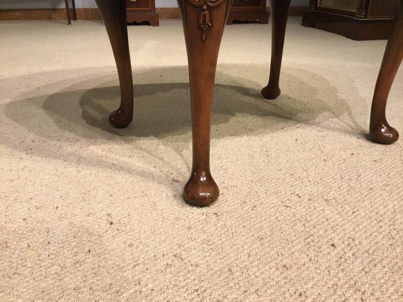 Burr Walnut 1920s Period Oval Coffee Table In Excellent Condition In Darwen, GB