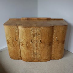 Burr Walnut 1930's Sideboard by Harry & Lou Epstein