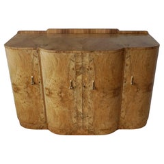 Burr Walnut 1930's Sideboard by Harry & Lou Epstein