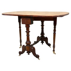 Burr Walnut 19th Century Baby Sutherland Table