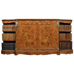 Burr Walnut and Tulipwood Ormolu-Mounted Credenza