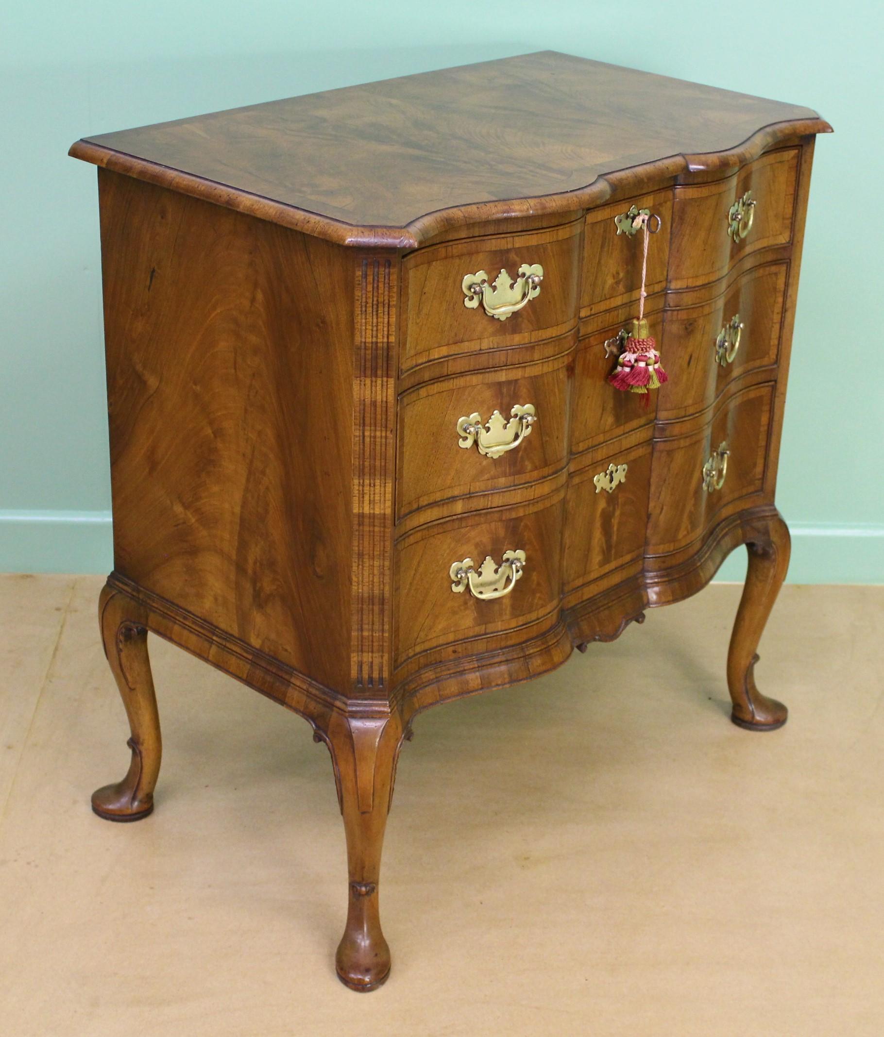 Burr Walnut Chest by Charles Tozer of London For Sale 5