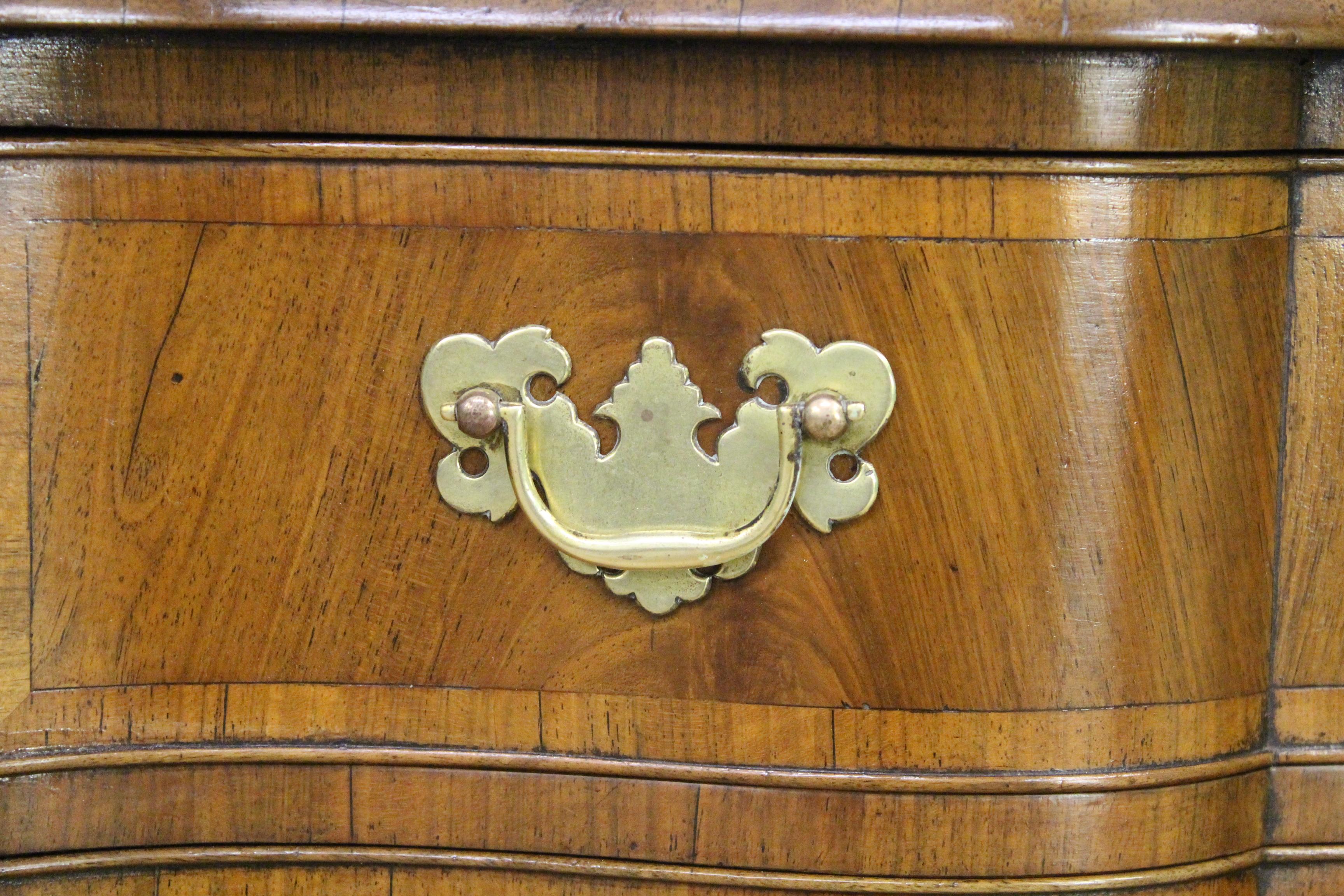 Burr Walnut Chest by Charles Tozer of London For Sale 2