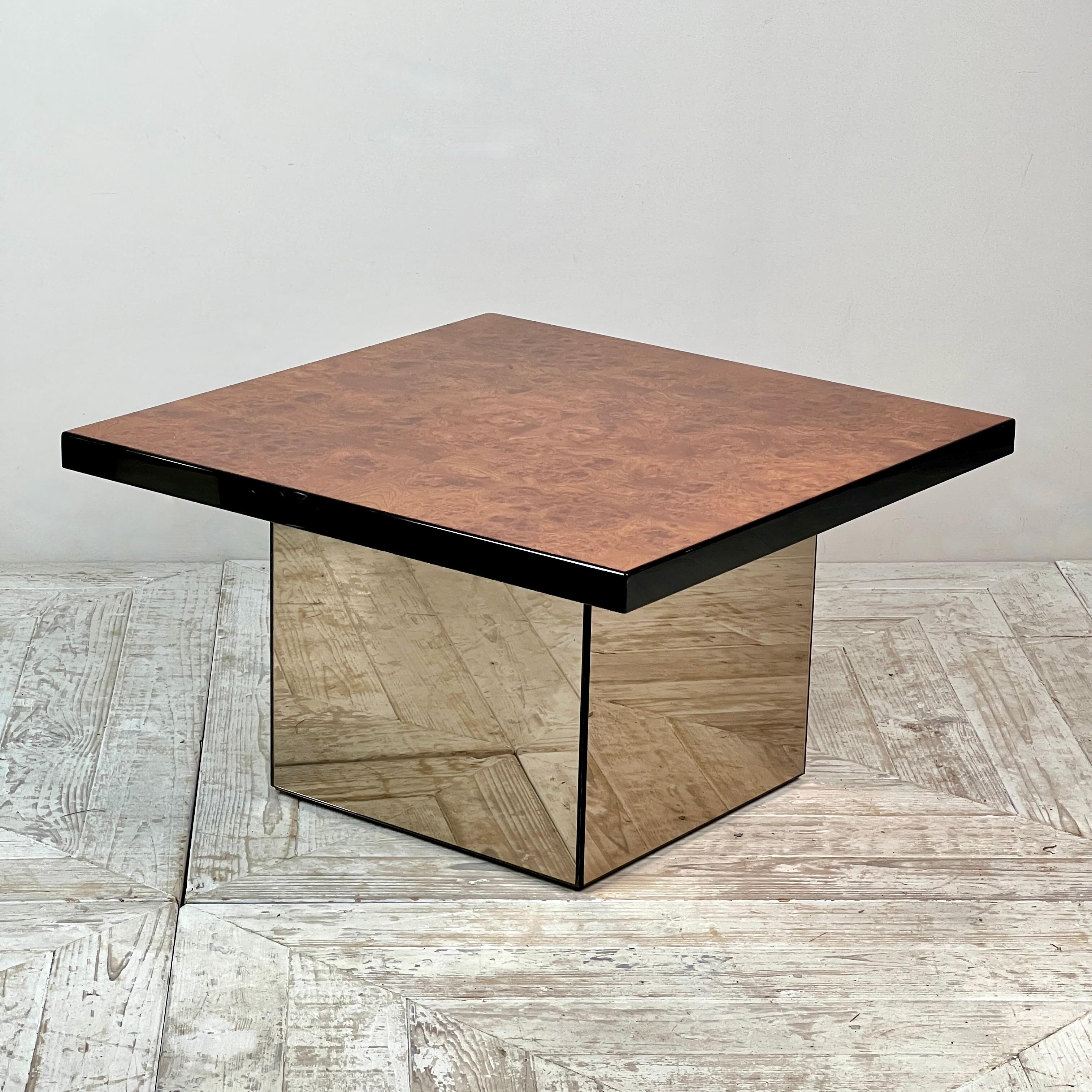 Burr Walnut Coffee Or Side Table By Paul Michel For Roche Bobois 3
