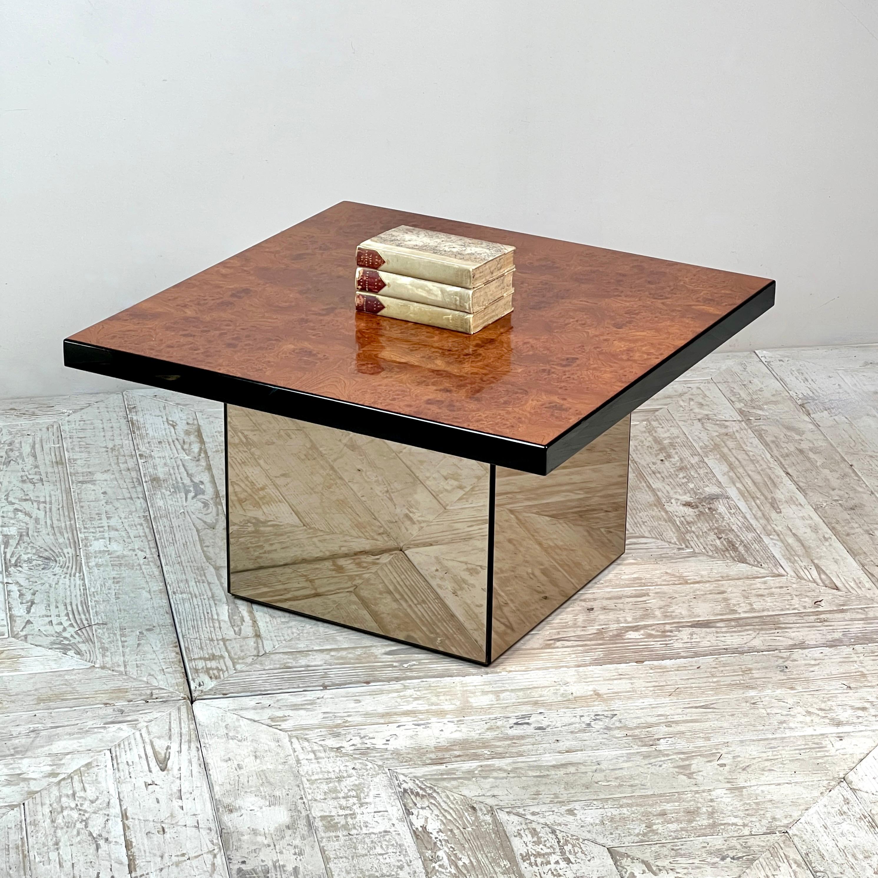 Burr Walnut Coffee Or Side Table By Paul Michel For Roche Bobois 2