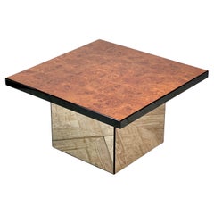 Burr Walnut Coffee Or Side Table By Paul Michel For Roche Bobois