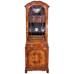 Burr Walnut Domed Top Bookcase Burr Walnut Domed Top Bookcase