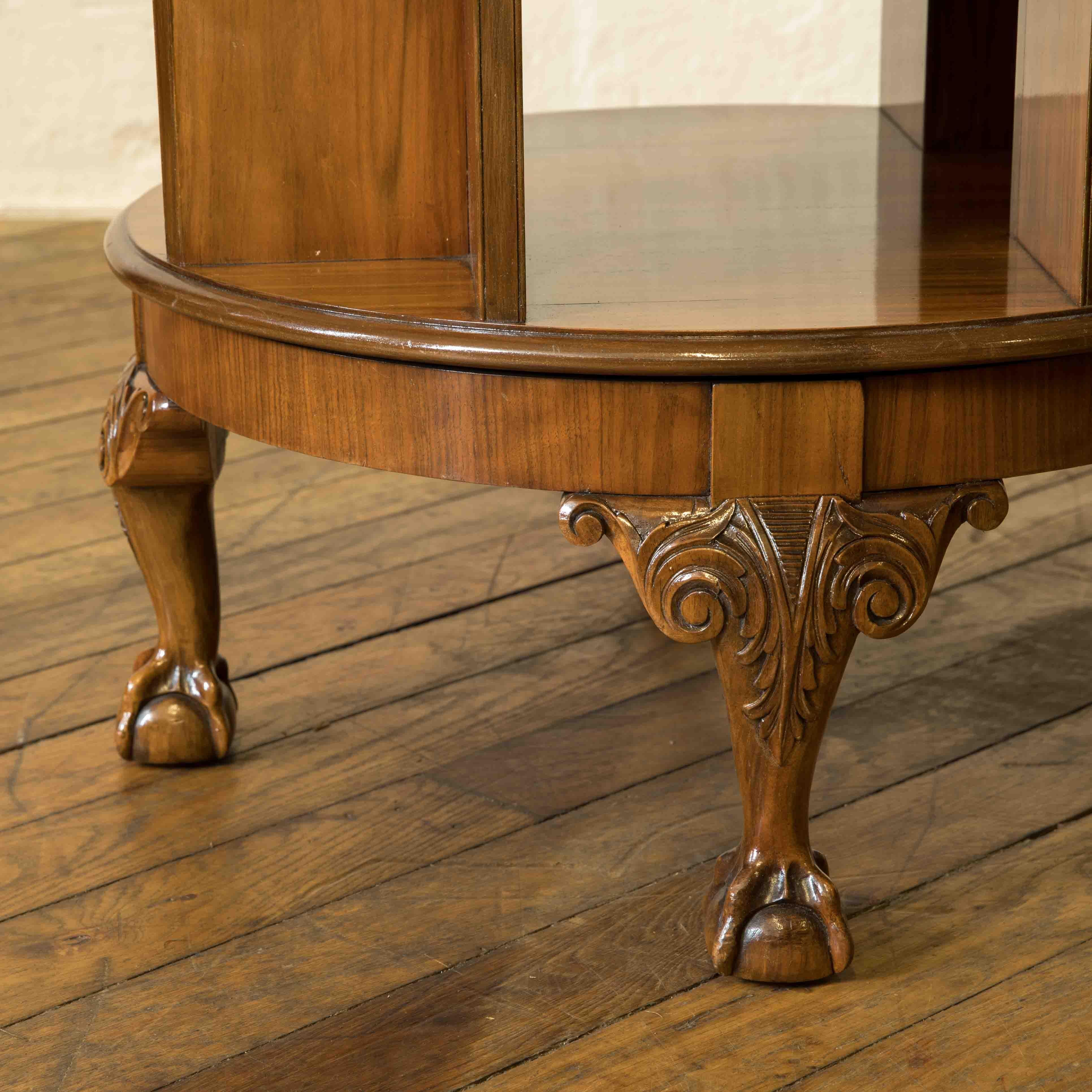 round bookshelf coffee table