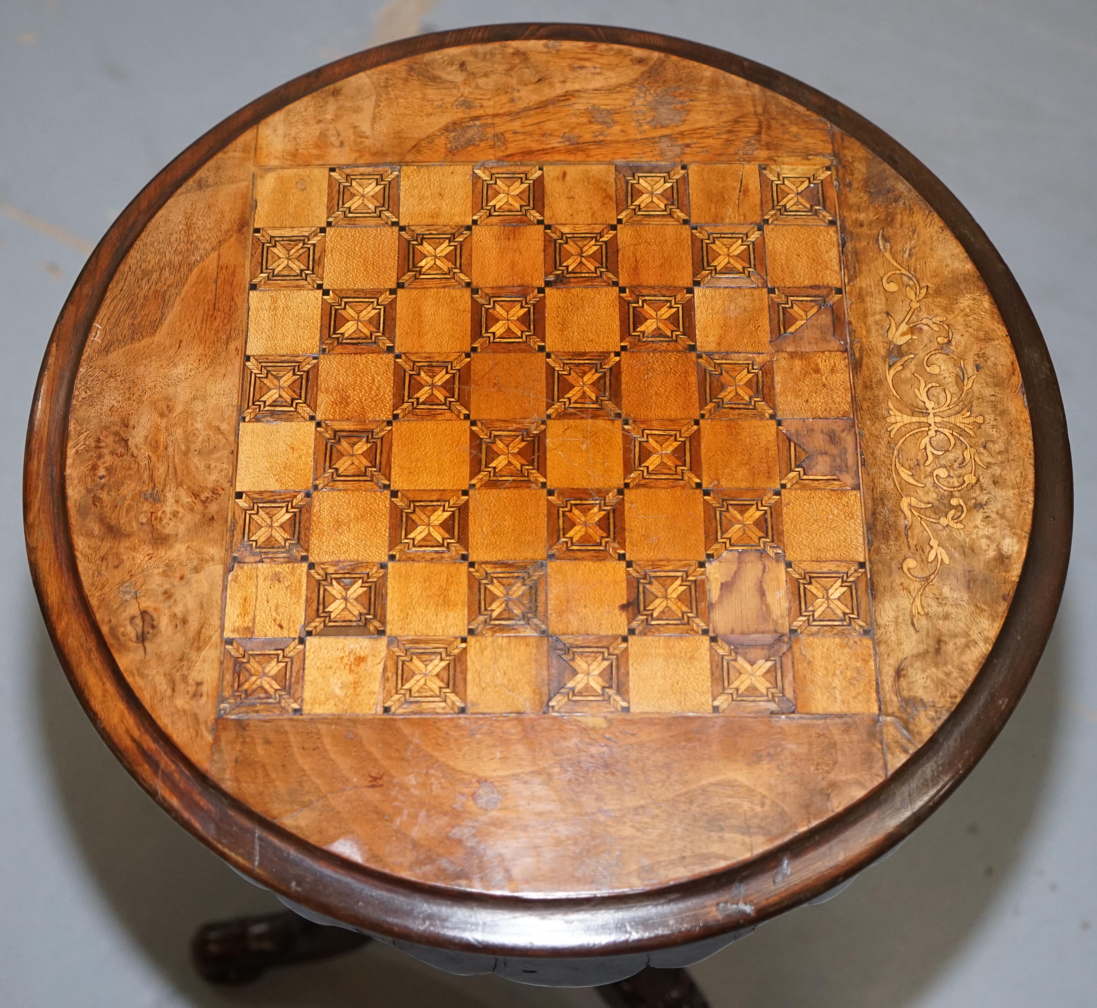 ornate chess table