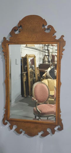 Burr Walnut Wall Mirror