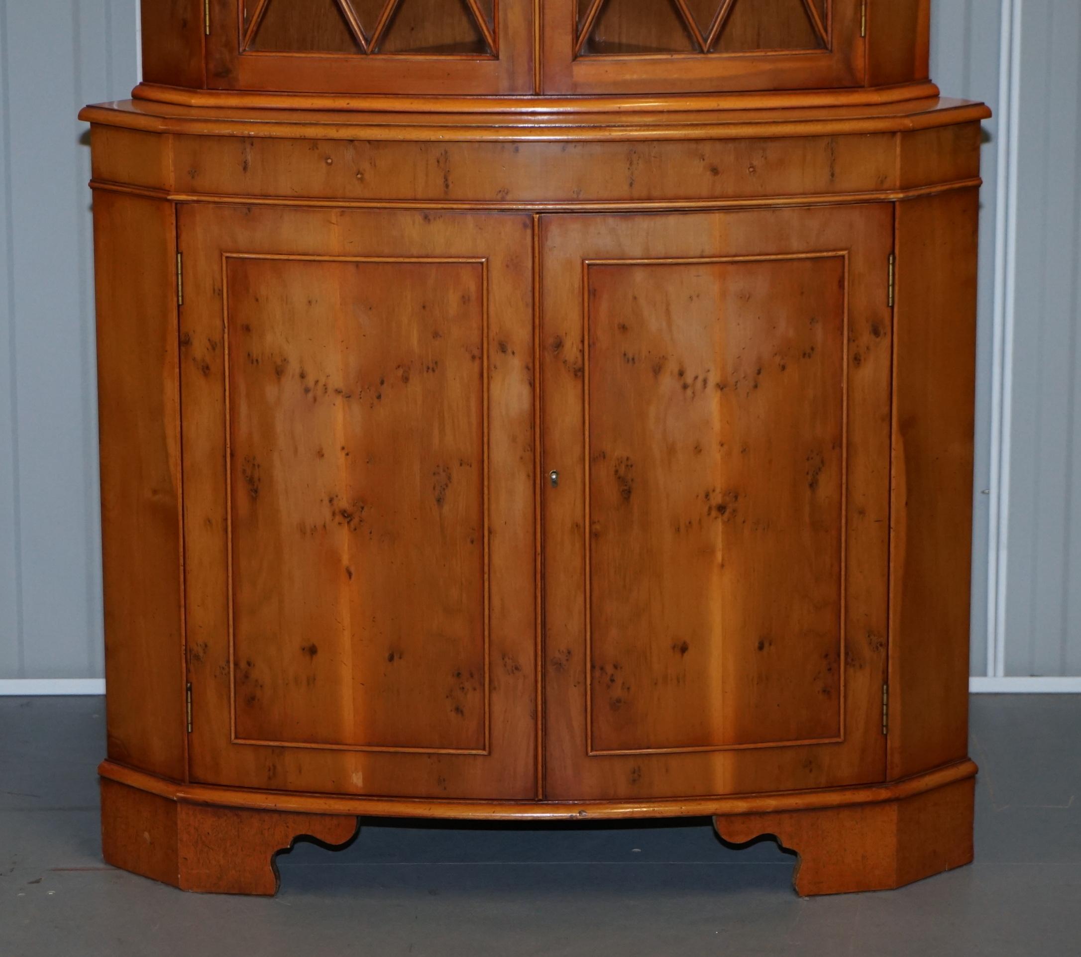 cabinet wood yew