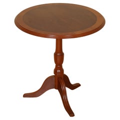 Burr Yew Wood Side Table Wine Table Plant Stand