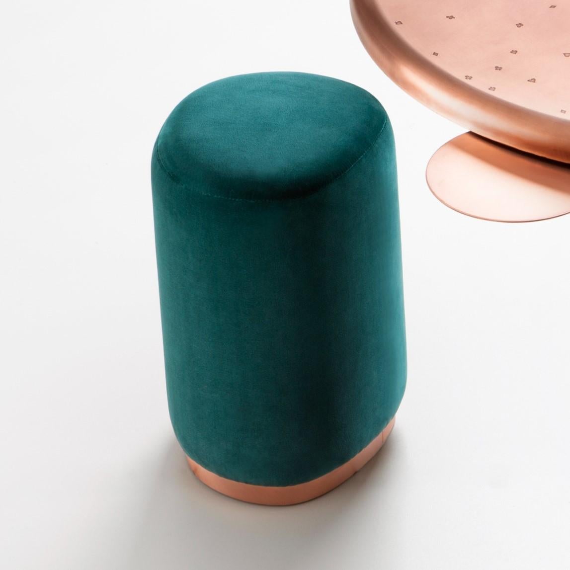Italian Burraco Pouf by De Castelli For Sale