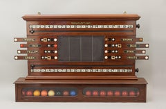Burroughes & Watts Snooker Score Board With Life Pool and Ball Compartment Cabin