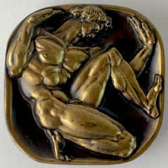 'Bursting the Bounds / Back of Man' by Donald De Lue, Society of Medallists