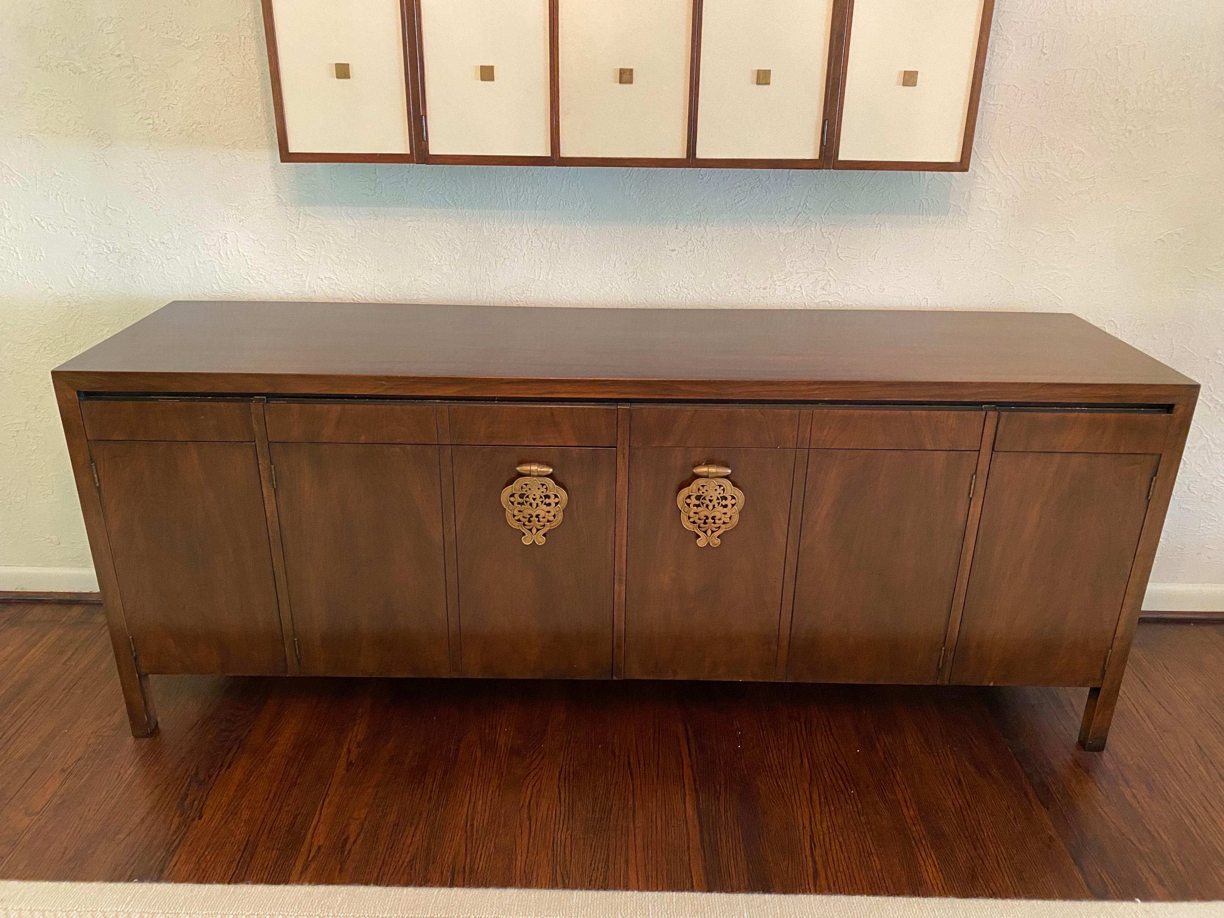 Mid-Century Modern Burt England Asian Inspired Credenza/ Buffet for Johnson Furniture Company