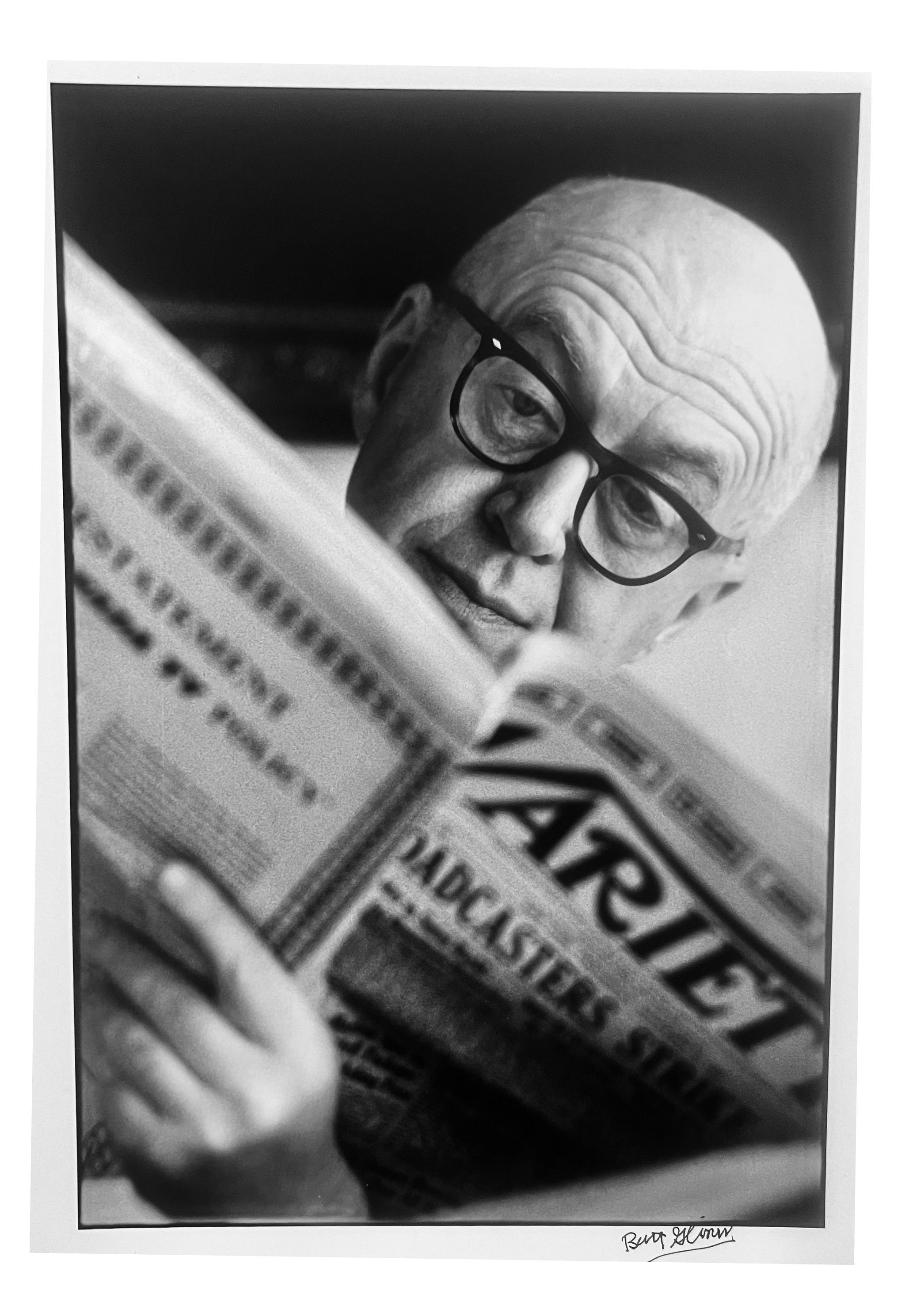 Director Otto Preminger, Black and White Photograph of Famed 1950s Film Director