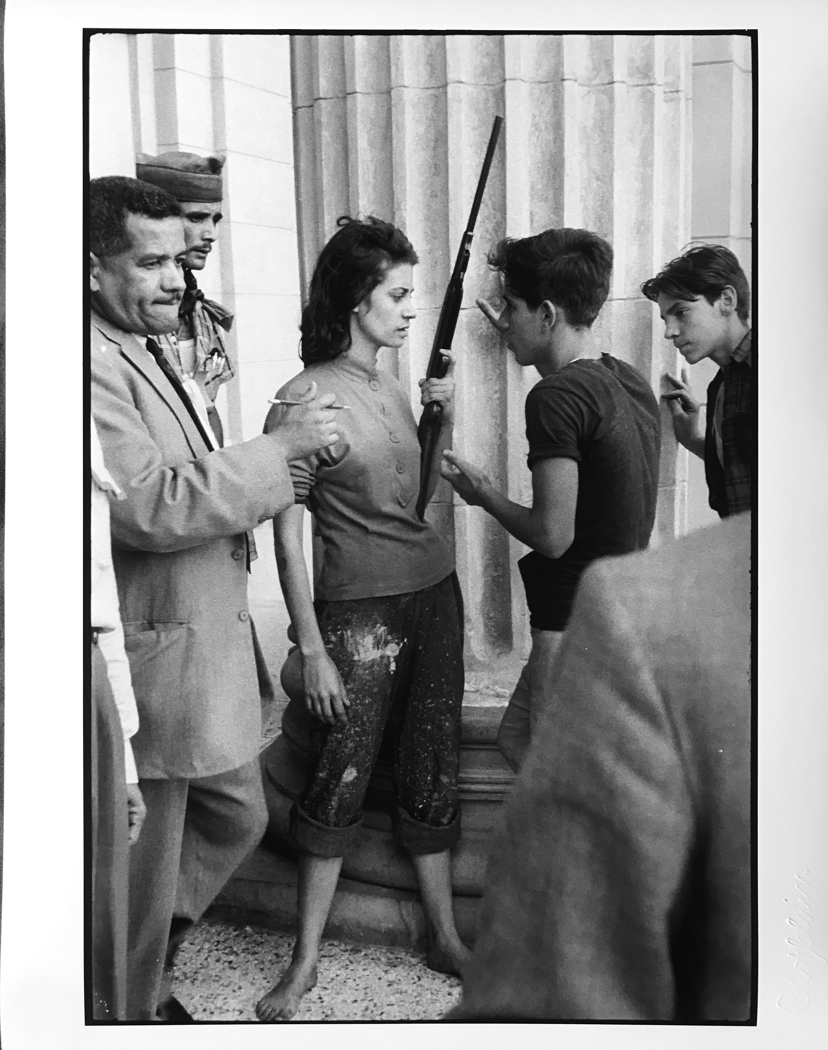 Burt Glinn Black and White Photograph - The Fall of Havana, Black and White Contemporary Photography of Cuba 1950s