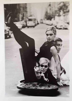 Warhol Sedwick and Andy Warhol for Burt Glinn - Photograph by Burt Glinn - 1965