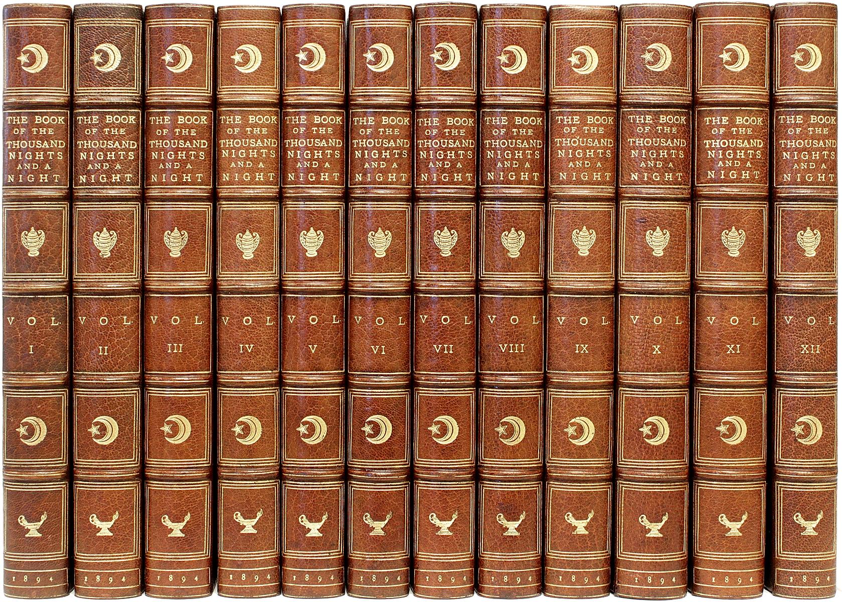 Late 19th Century Burton, Book of the Thousand Nights, 12 Vols., First Nichols Edition, 1894