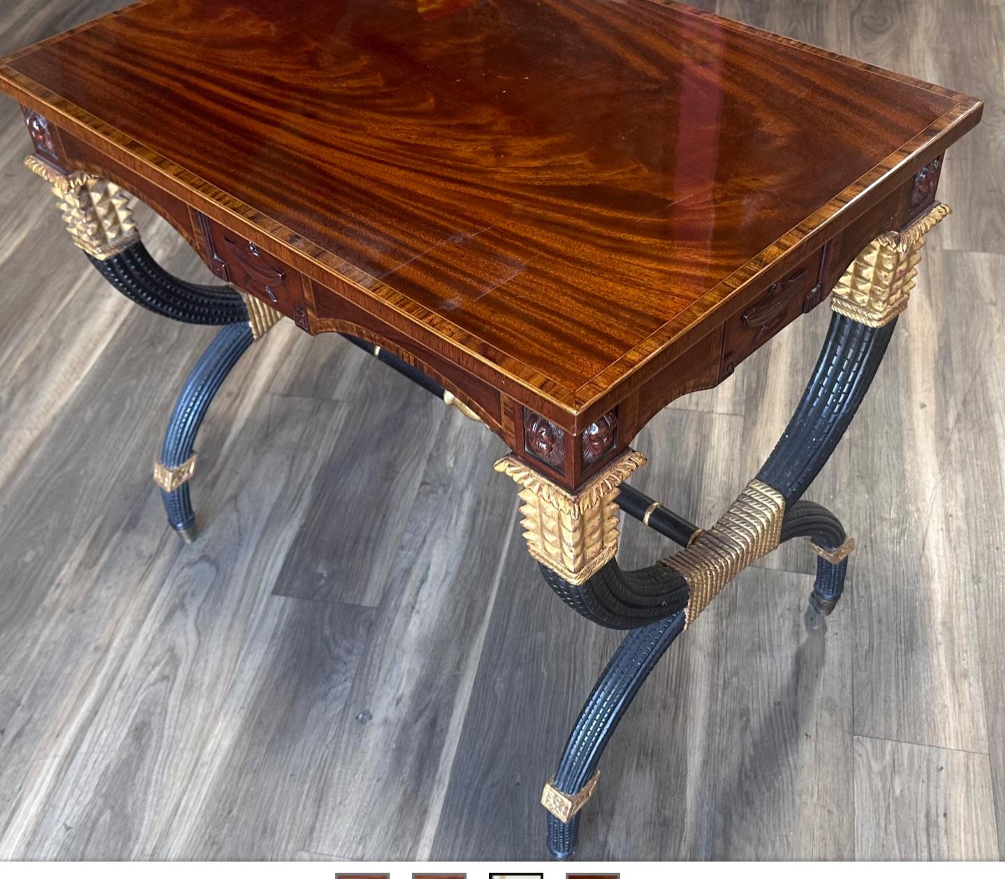 Console ou canapé Burton-Ching de style Regency anglais Empire du 19ème siècle Bon état - En vente à LOS ANGELES, CA