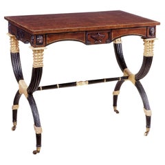 Mesa Sofá o Consola Imperio Inglés Estilo Regencia Burton-Ching Siglo XIX