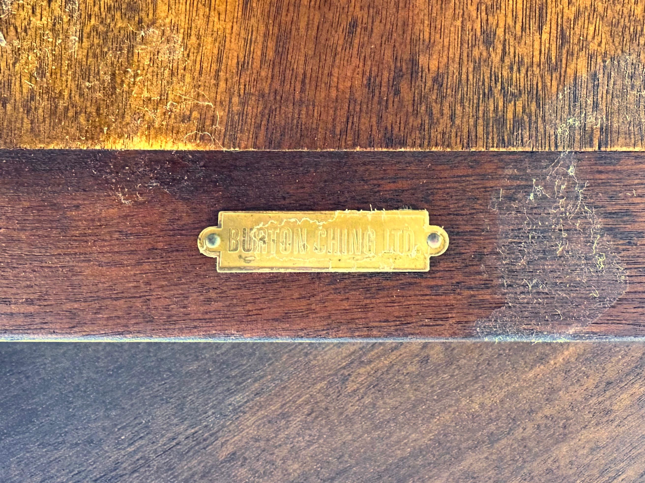 Burton-Ching Biedermeier-Style Walnut and Giltwood Round Dining Table, 1990s 13