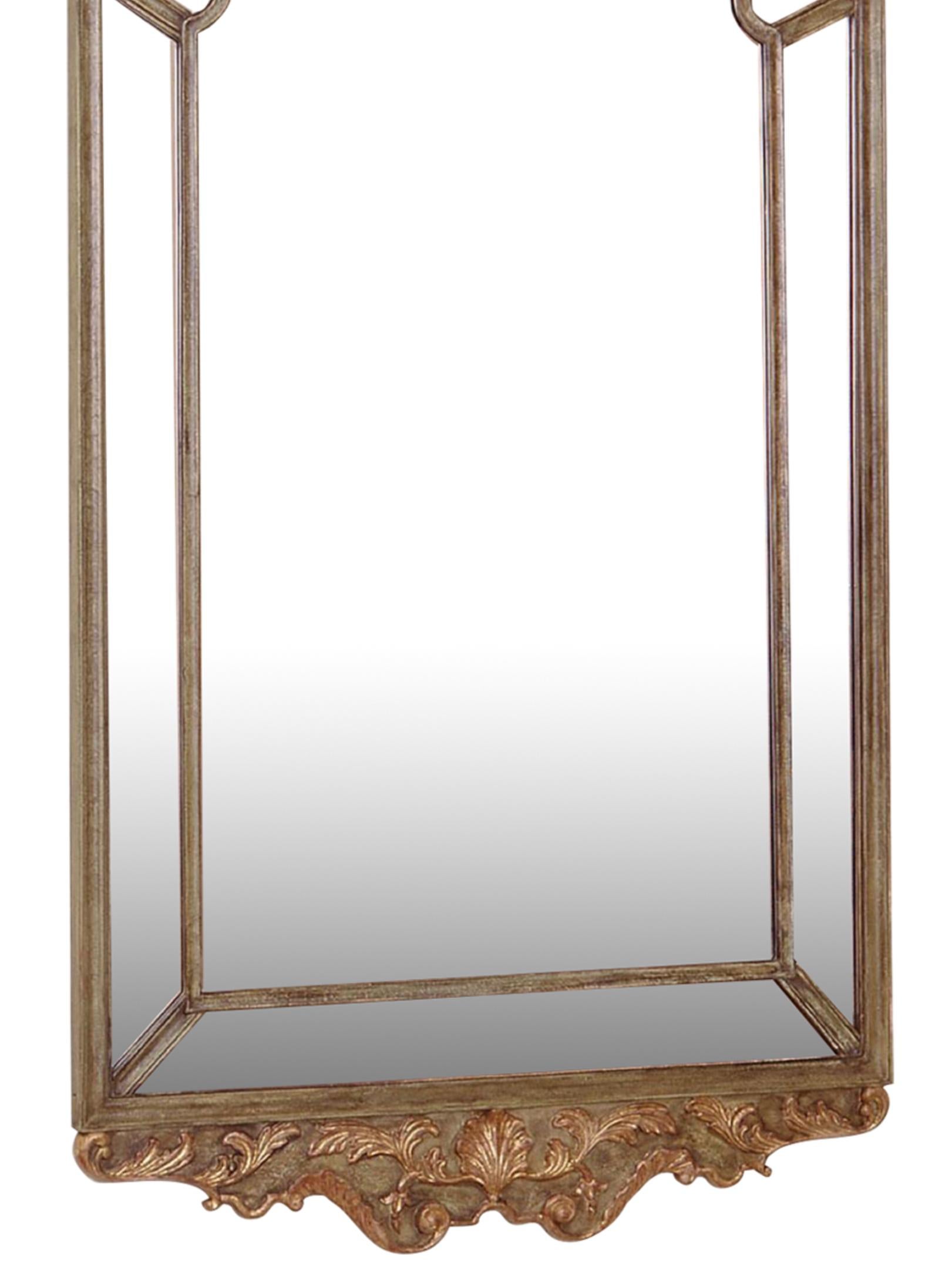 Contemporary Burton-Ching Early 19th C Style Regency Giltwood Mirror For Sale