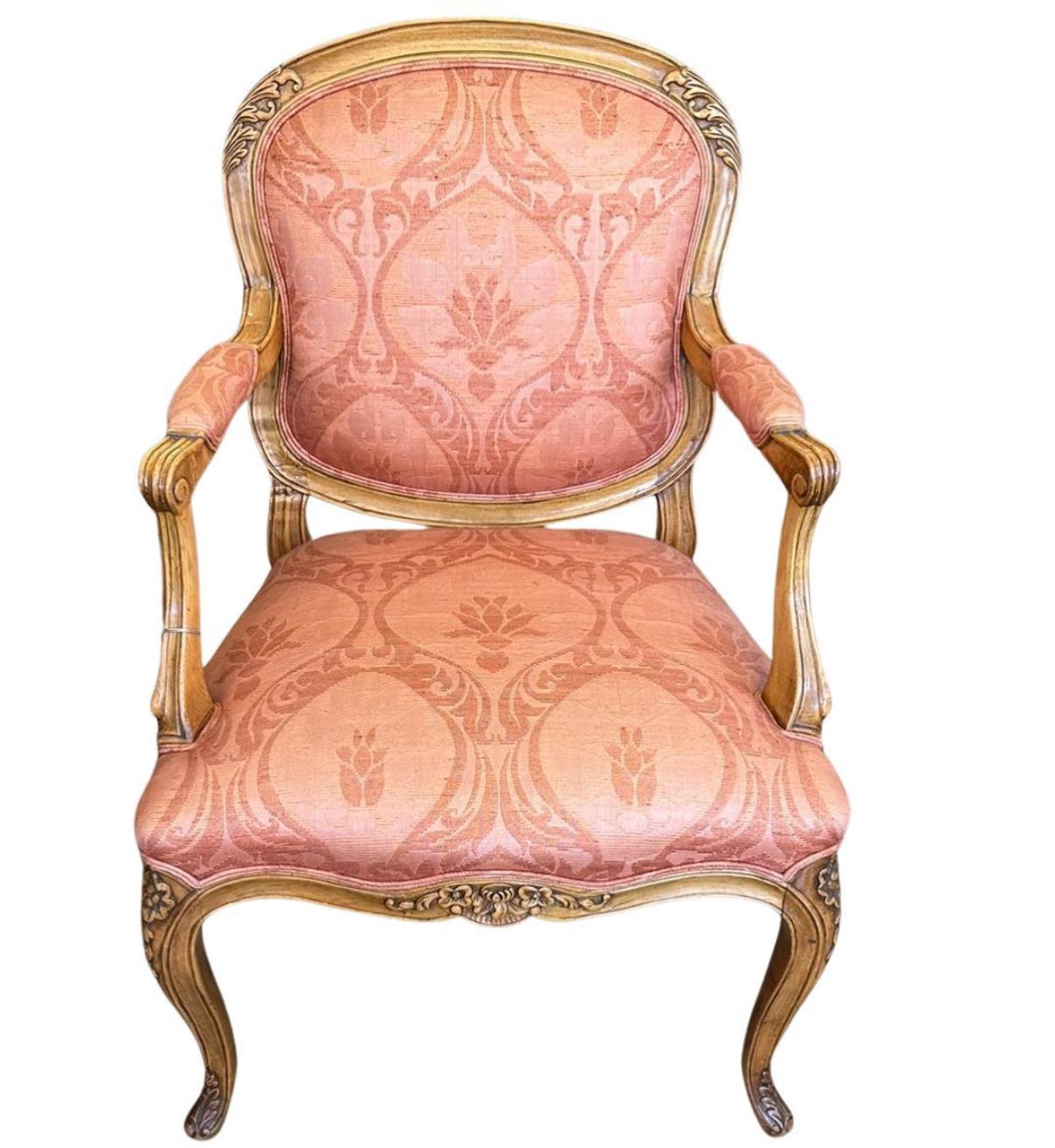 Burton-Ching Sillón de Abedul Estilo Luis XV Siglo XXI y contemporáneo en venta