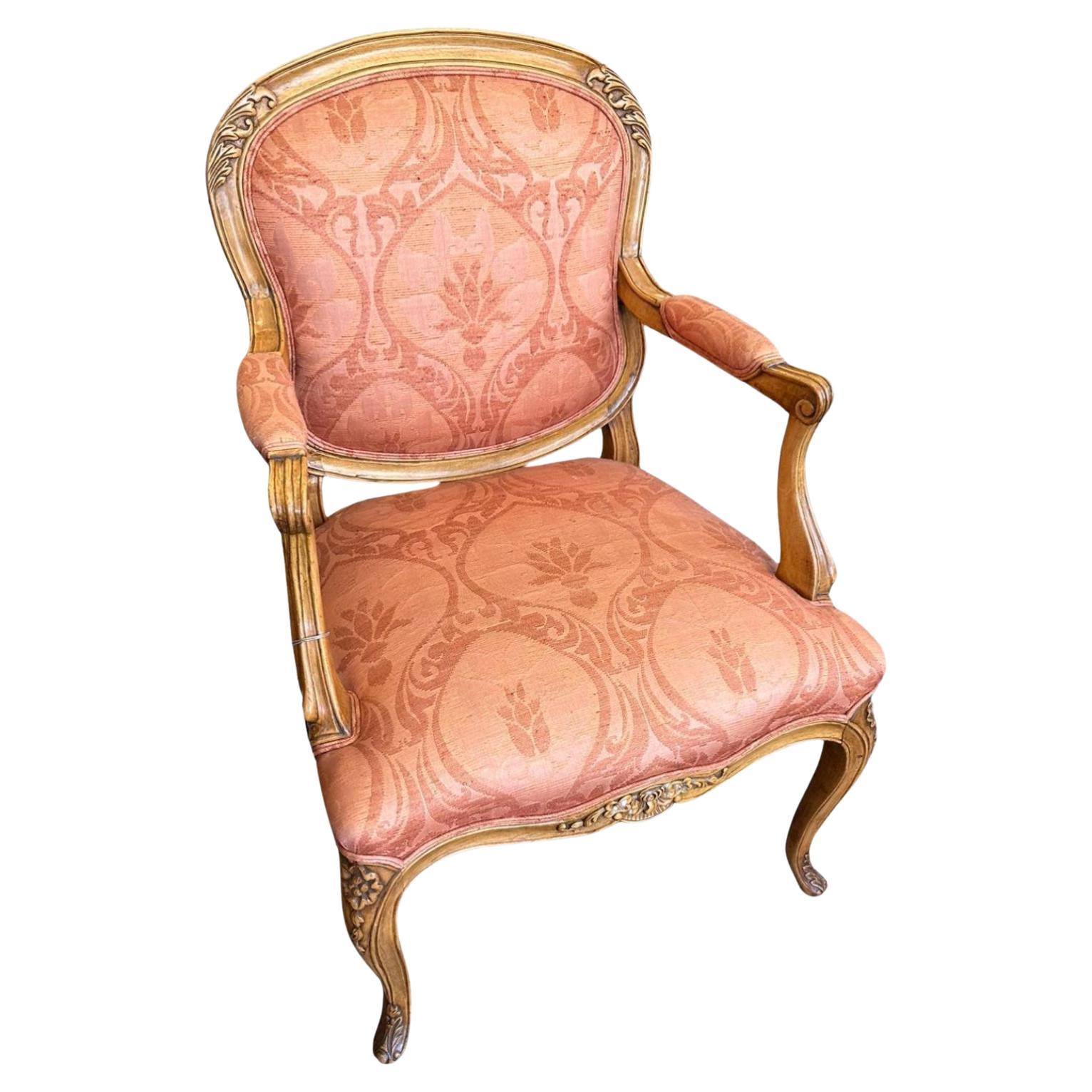 Burton-Ching Sillón de Abedul Estilo Luis XV en venta