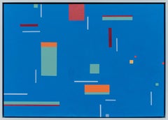 Capriccio #3 - bold, colorful, geometric abstract, modernist, acrylic on canvas