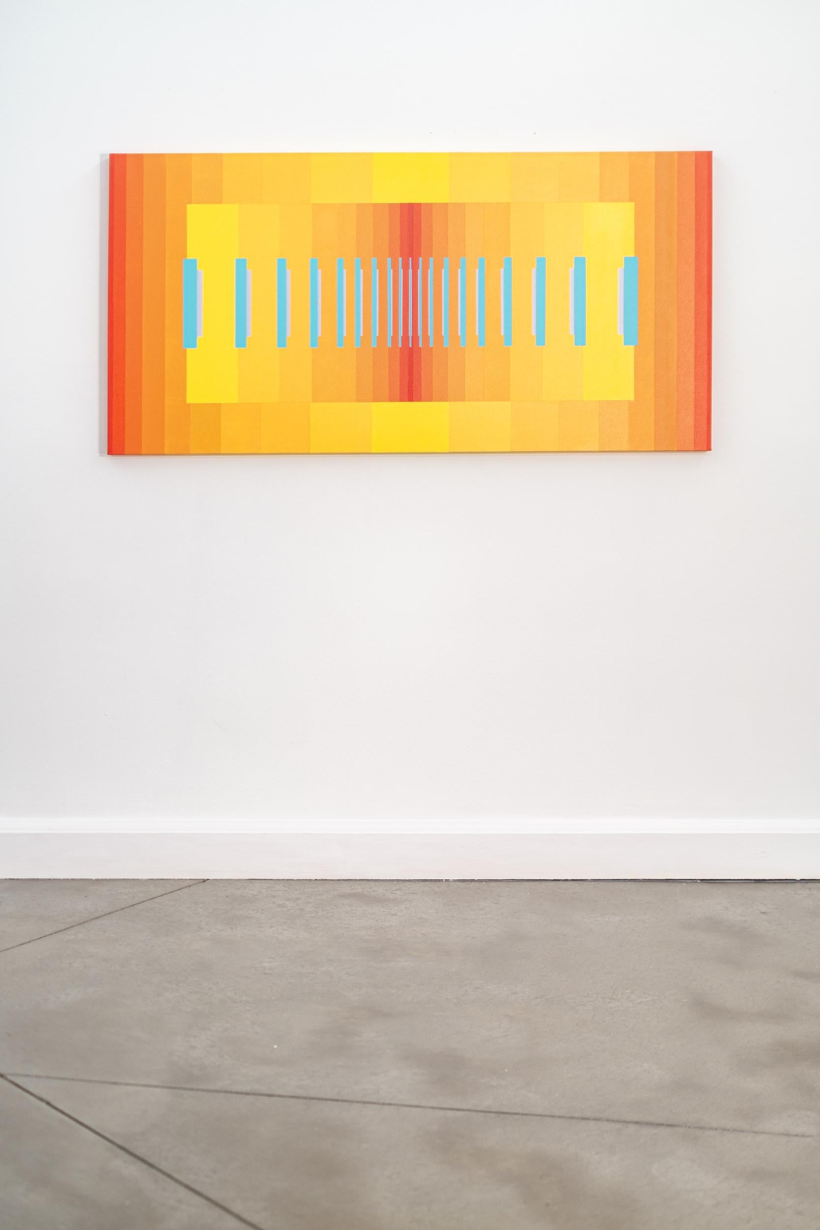 Este colorido cuadro modernista está inspirado en la música y fue creado por Burton Kramer.
 
Durante décadas, este artista canadiense ha gozado de una dorada reputación internacional como diseñador gráfico magistral. Sus cuadros también muestran un