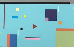 Contredance 10A – helle, geometrische Abstraktion, modernistische Acryl auf Tafel