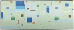 Divertimento - colourful, geometric abstraction, modernist, acrylic on canvas