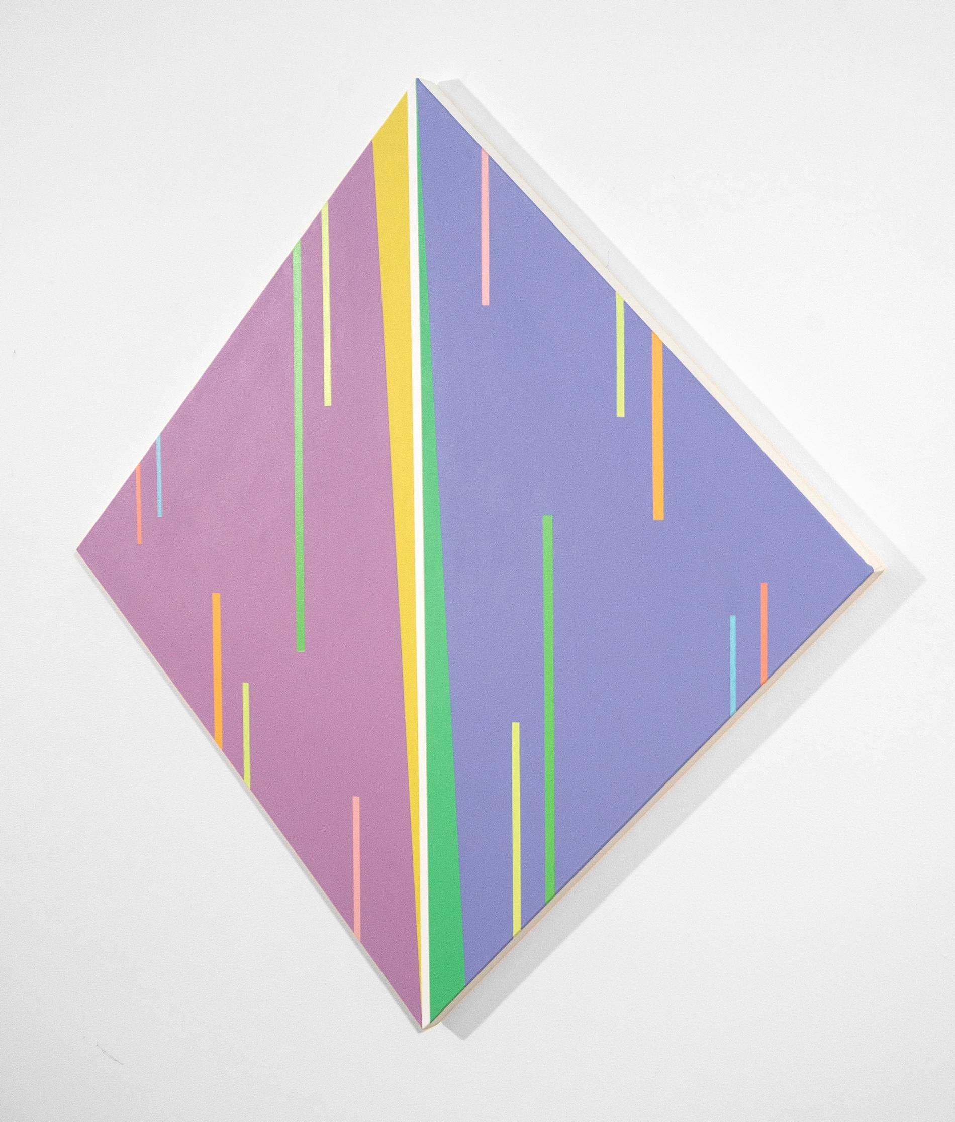 Double Fugue #3 - pittura, astratto, contemporaneo, acrilico su tela - Painting Astratto di Burton Kramer