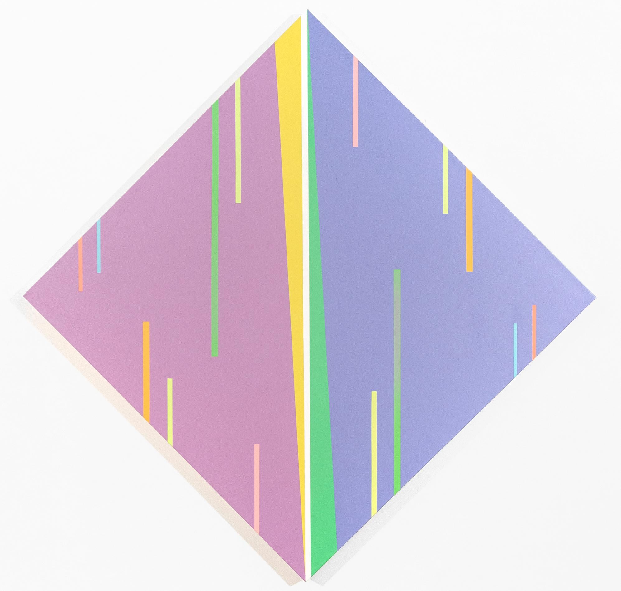 Double Fugue #3 - pittura, astratto, contemporaneo, acrilico su tela - Painting di Burton Kramer