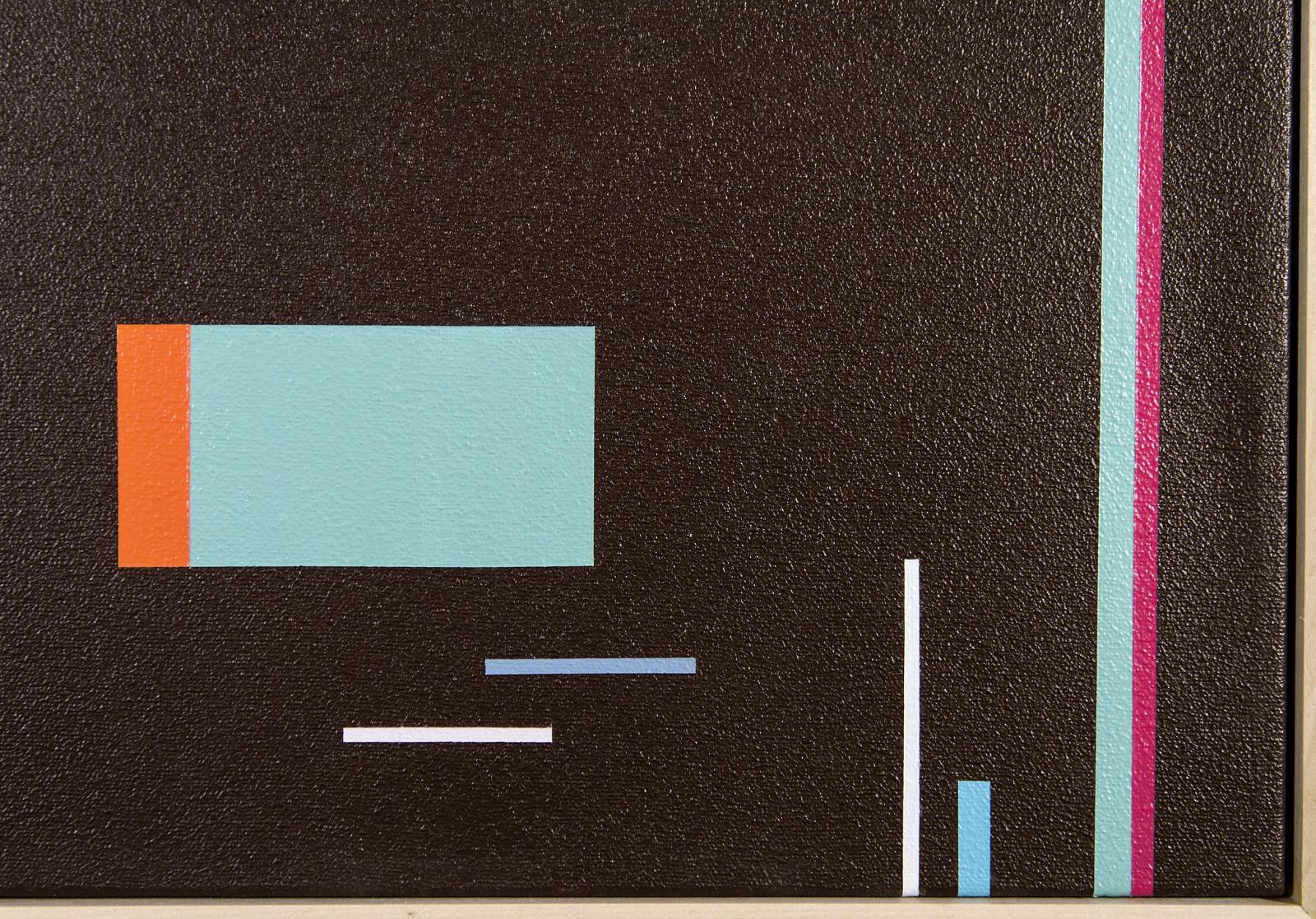 Epiphany 6 - abstraction géométrique audacieuse et colorée, moderniste, acrylique sur toile - Contemporain Painting par Burton Kramer