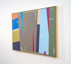 Long Live Sarastro 2 - colourful, geometric abstraction, acrylic on panel