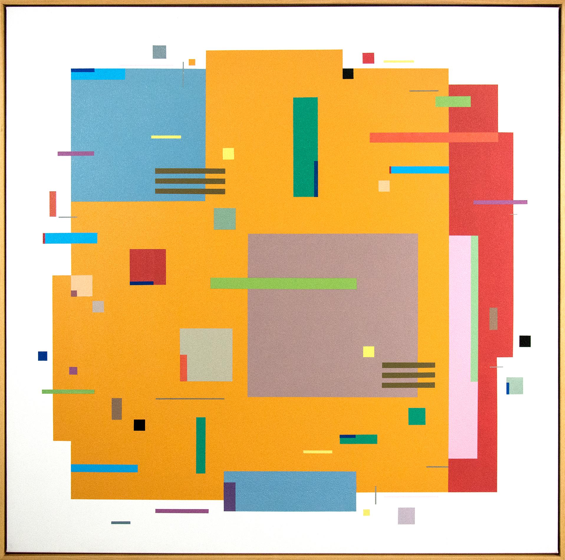 Burton Kramer Abstract Painting – Moog Musik 5CSQ3