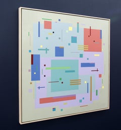 Moog Music 5D2A - Geometrische Abstraktion, Modernismus, Acryl auf Tafel