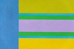 Oasis 7 - vivid, colourful geometric abstraction, modernist, acrylic on canvas